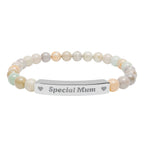 Natural Stone Bar Bracelet | Special Mum