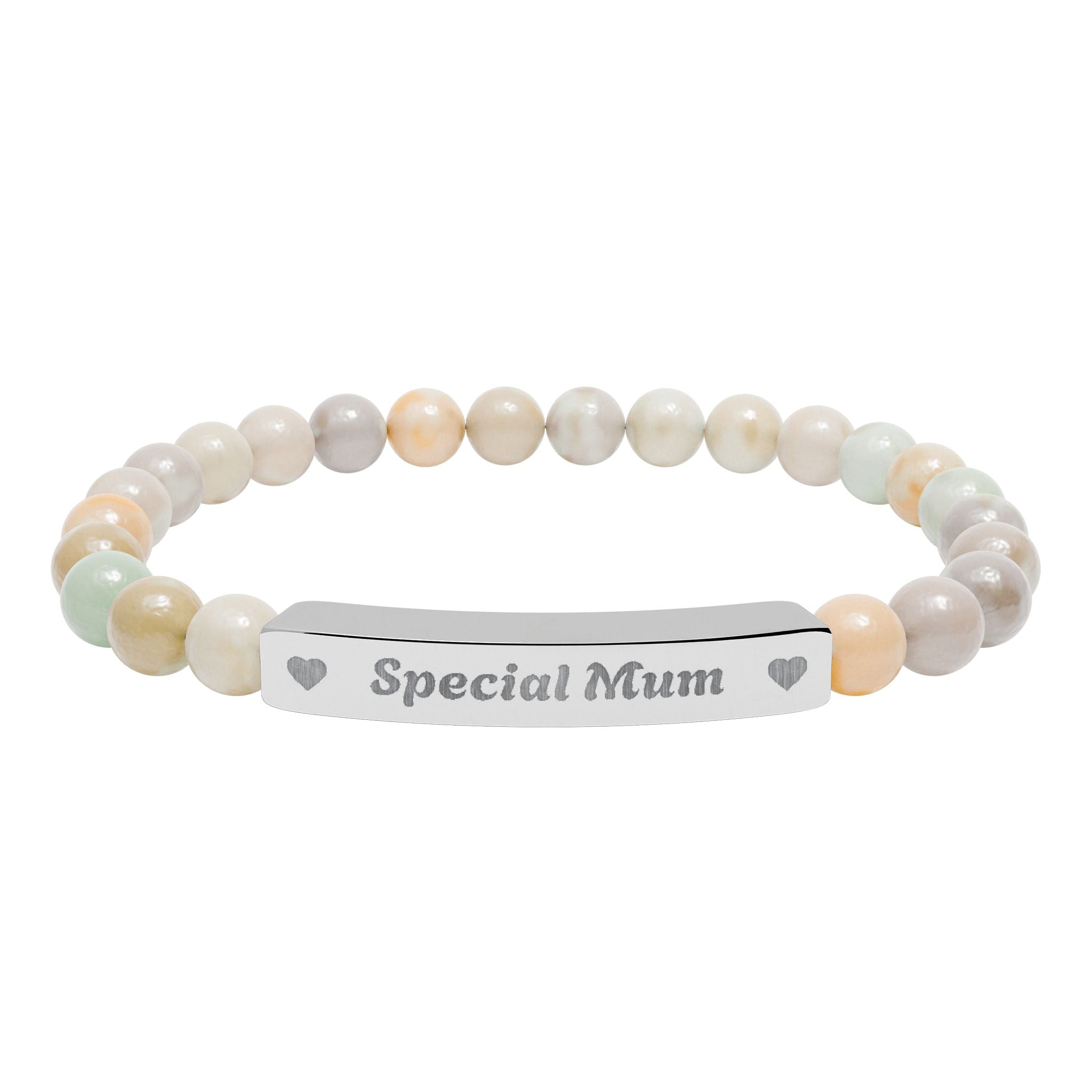 Natural Stone Bar Bracelet | Special Mum