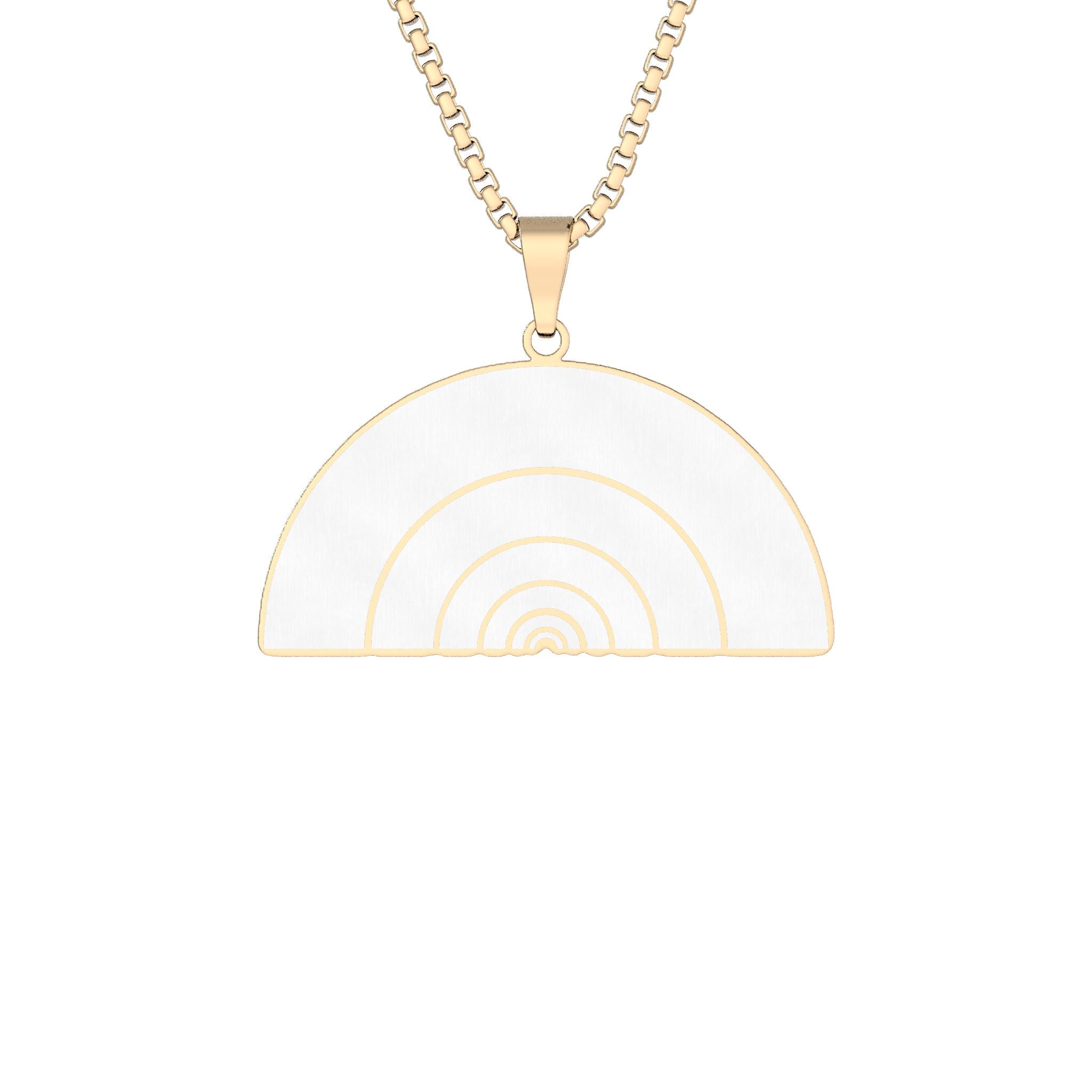 LGBTIQ Rainbow Pendant Necklace