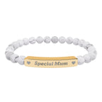 Natural Stone Bar Bracelet | Special Mum