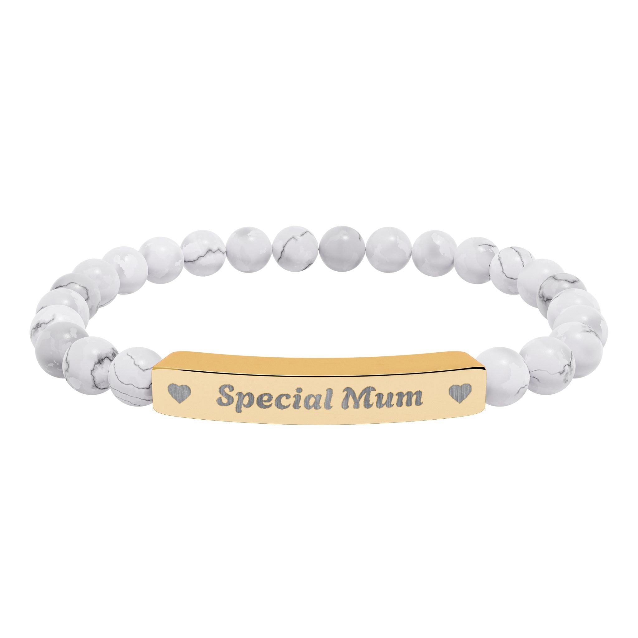 Natural Stone Bar Bracelet | Special Mum