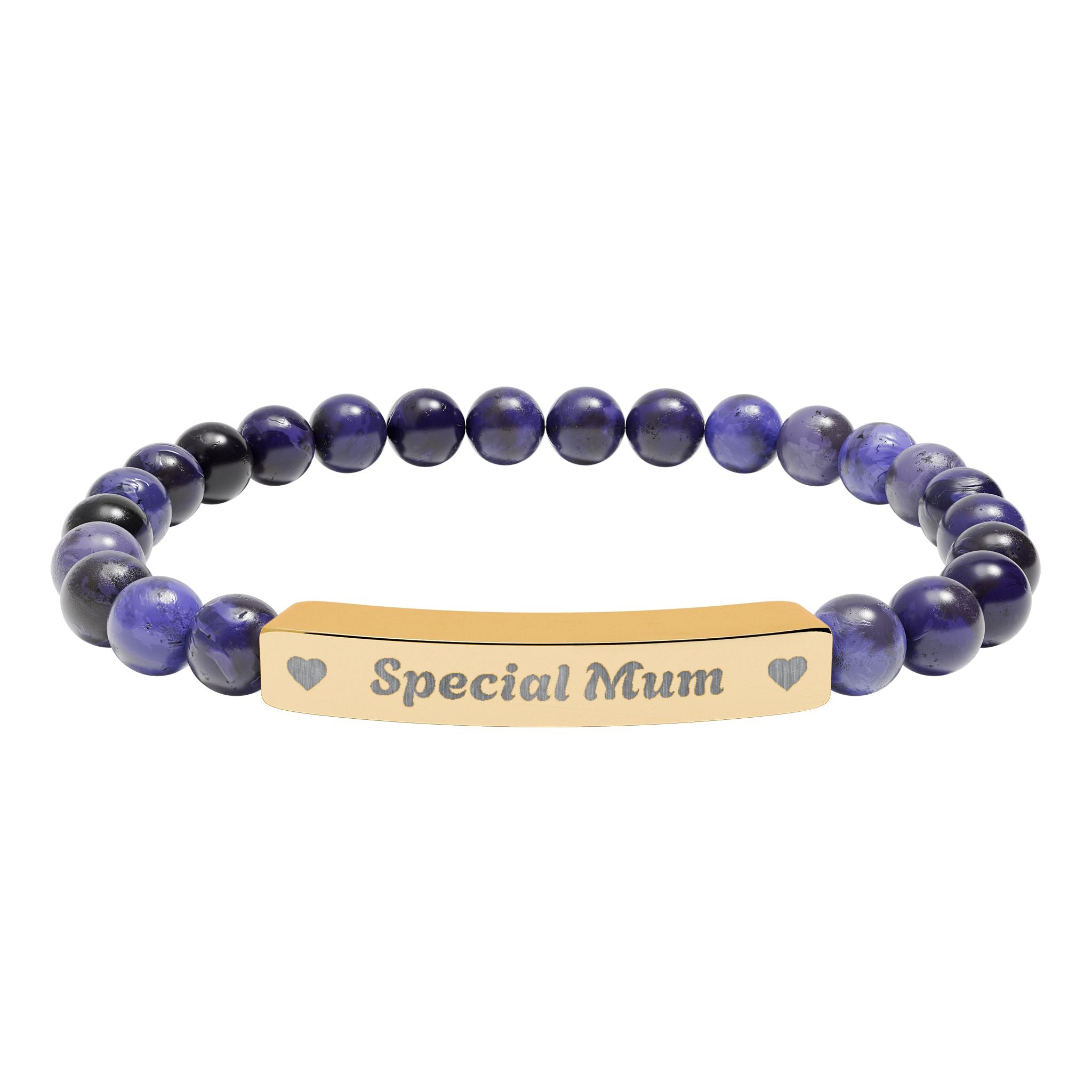 Natural Stone Bar Bracelet | Special Mum