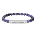 Natural Stone Bar Bracelet | Special Mum