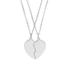 Break Apart Heart Necklace Set