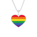Rainbow Heart LGBTIQ Pendant