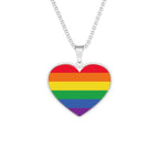 Rainbow Heart LGBTIQ Pendant