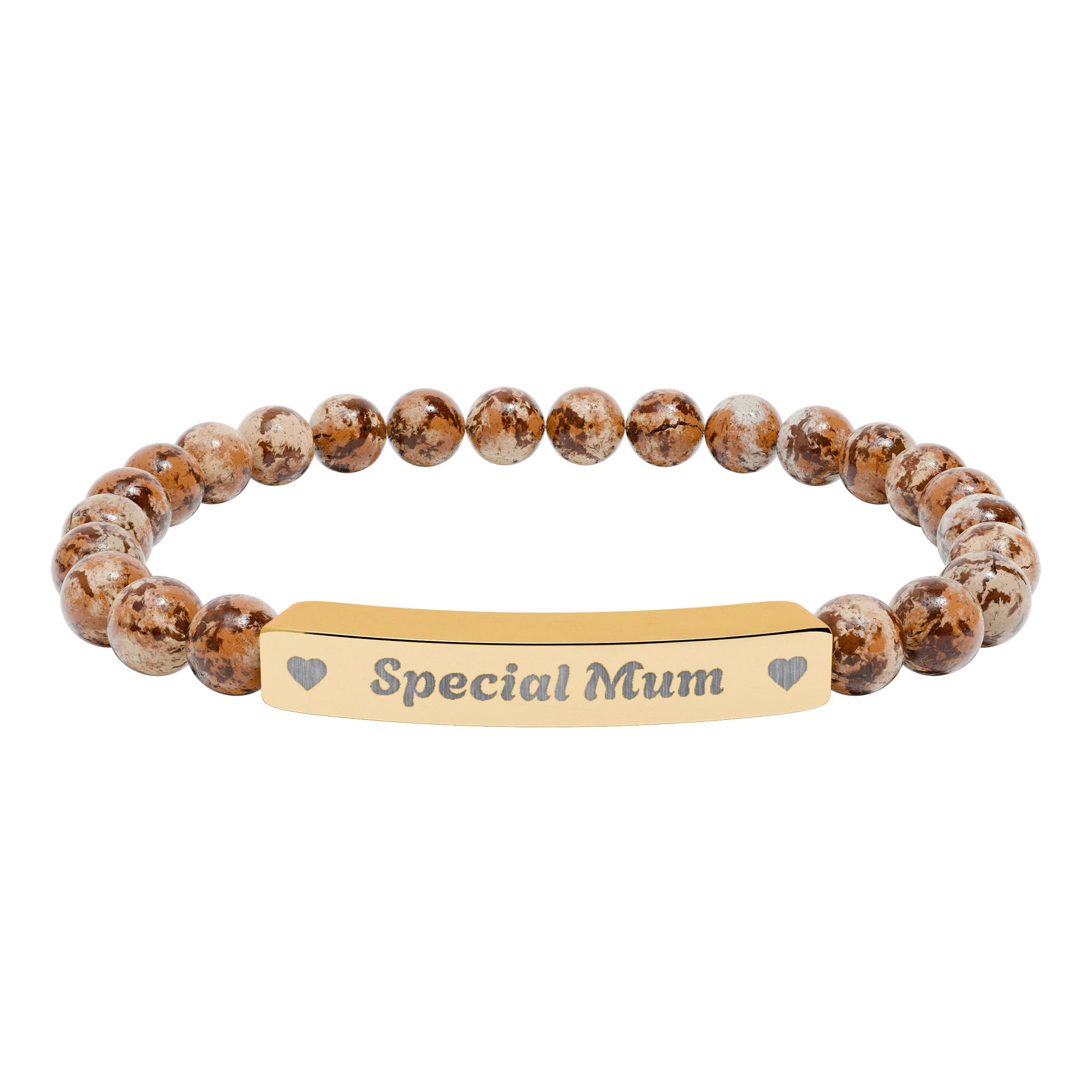 Natural Stone Bar Bracelet | Special Mum