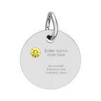 PERSONALIZED Birthstone Circle Charm
