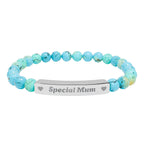 Natural Stone Bar Bracelet | Special Mum