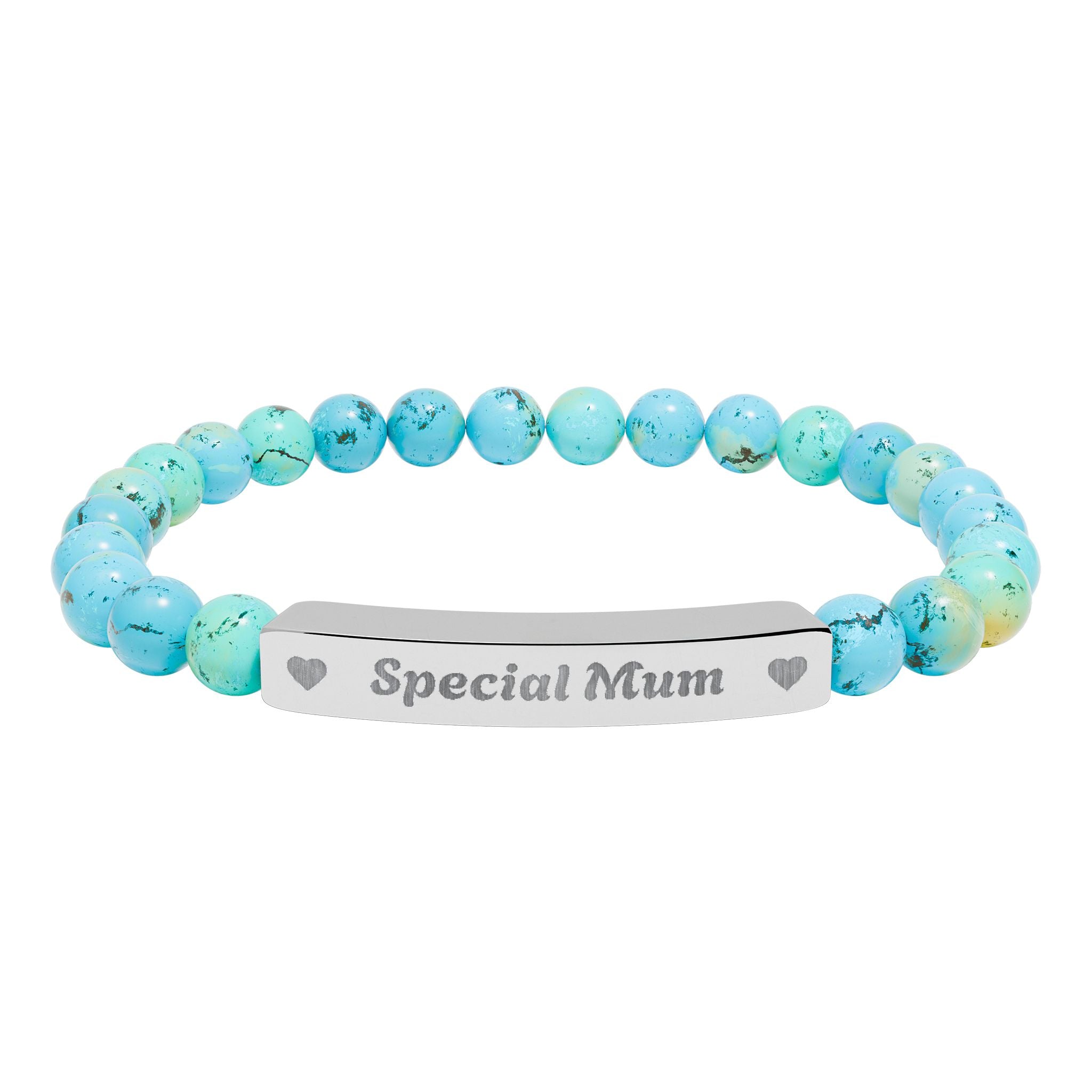 Natural Stone Bar Bracelet | Special Mum