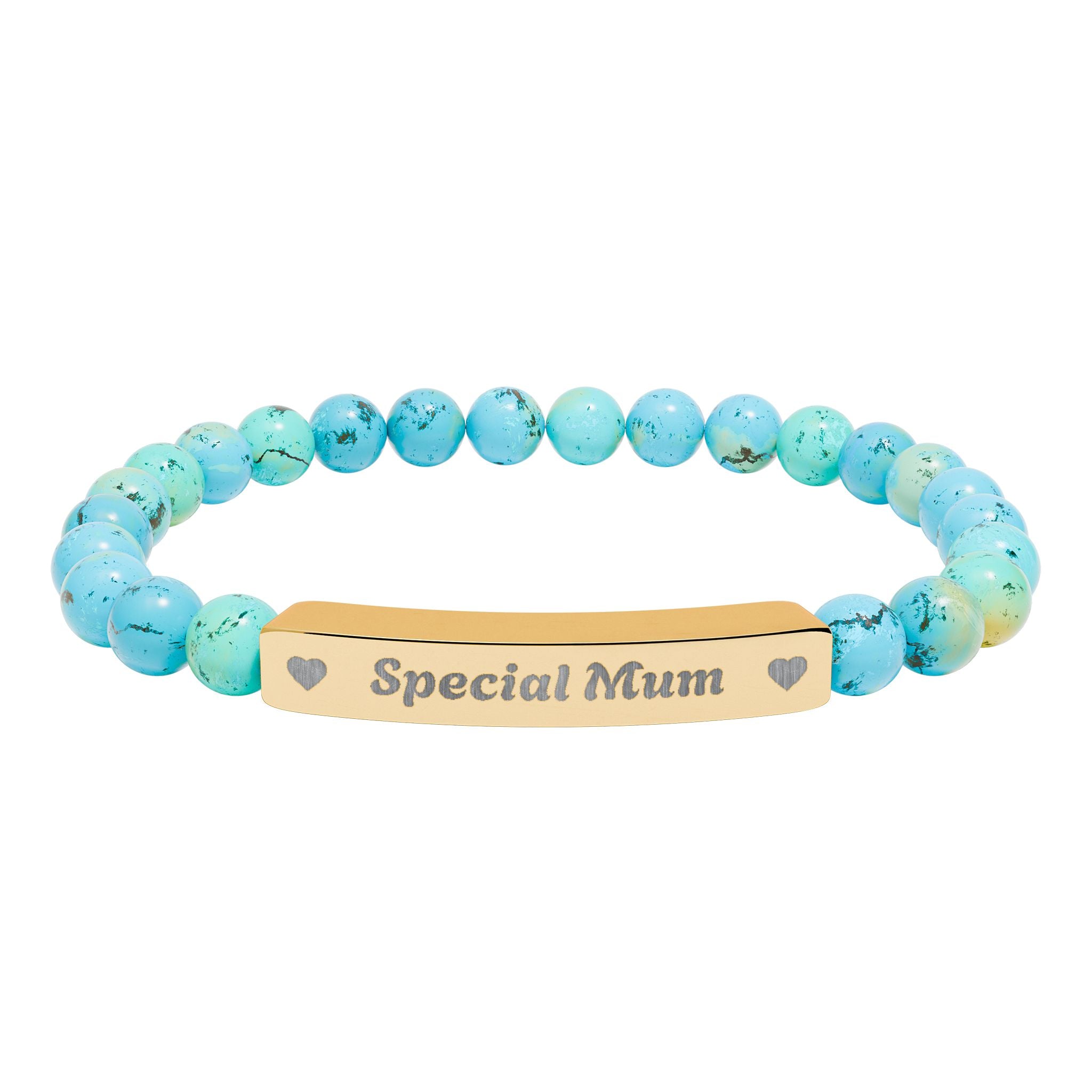 Natural Stone Bar Bracelet | Special Mum