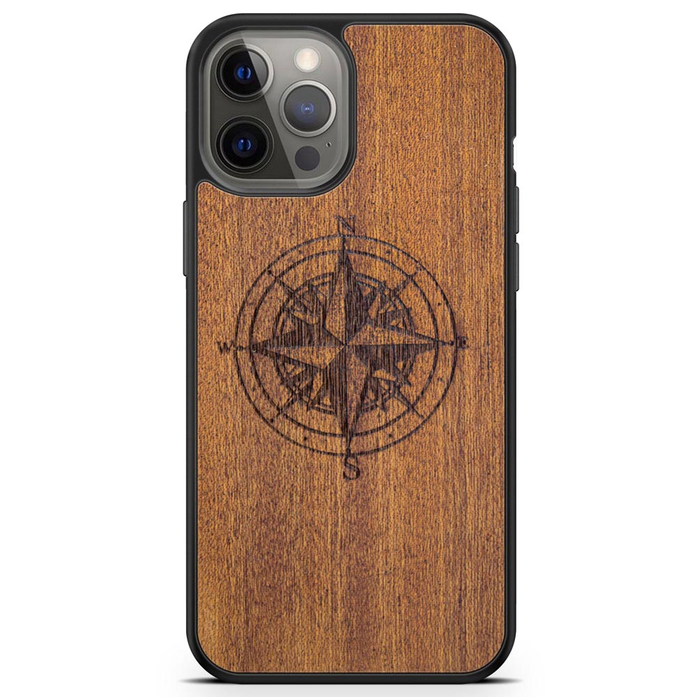 Compass on Wood